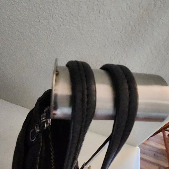 Euc Coach Mia Metallic Lurex Black Shoulder Bag w/Wristlet - Picture 10 of 16